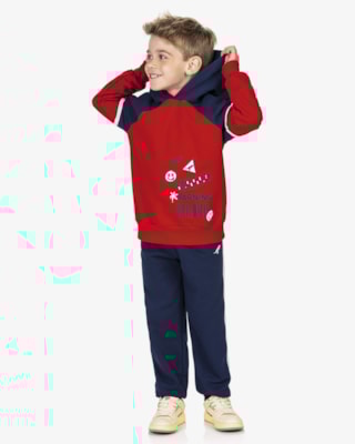 Blusão Infantil Menino com Recortes  ReiRex Tomato-6