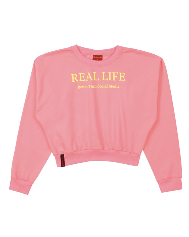Blusão Juvenil Feminino com Frase Estampada BaseD - Bala de Goma-8d38bc08-227d-4005-983c-e5a70561bc66