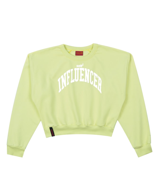 Blusão Juvenil Feminino com Frase Estampada BaseD -Matcha-1e567049-4608-4336-9f46-dcb99c2318f2