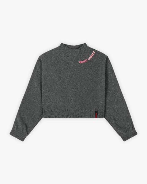 Blusão Juvenil Feminino em Moletom com Bordado - BaseD - Iron