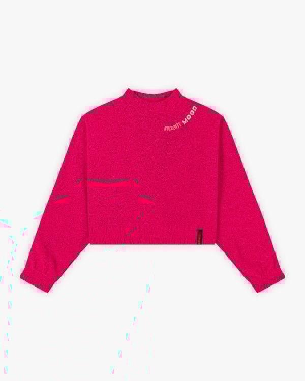 Blusão Juvenil Feminino em Moletom com Bordado - BaseD - Red Apple