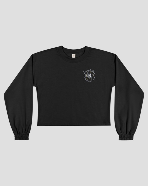 Blusão Juvenil Feminino em Moletom com Estampa - BaseD - Preto