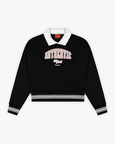 Blusão Juvenil Feminino Estilo Esportivo em Moletom - BaseD - Preto