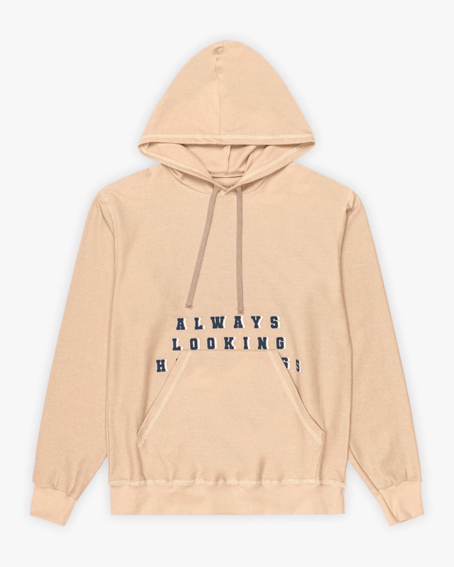 Blusão Juvenil Masculino em Moletinho Sarjado com Capuz - BaseD - Deserto-8bb547db-0169-4f1e-b185-450813850333