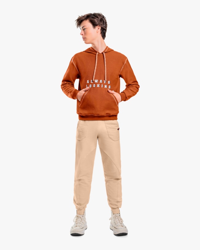 Blusão Juvenil Masculino em Moletinho Sarjado com Capuz - BaseD - Inca-012e8f56-bcfb-4254-b4a9-c2ba86697746