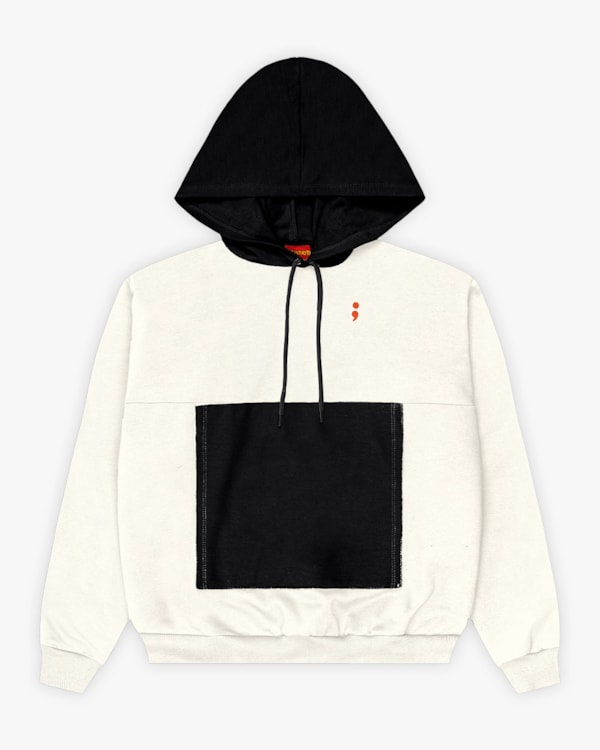 Blusão Juvenil Masculino em Moletom com Capuz e Bolso - BaseD - Natural