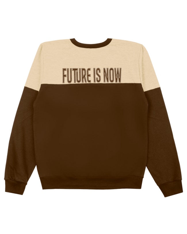 Blusão Juvenil Masculino Estampada nas Costas BaseD - Chocolate-385338d0-af7b-4416-82d0-ed8f8be50362