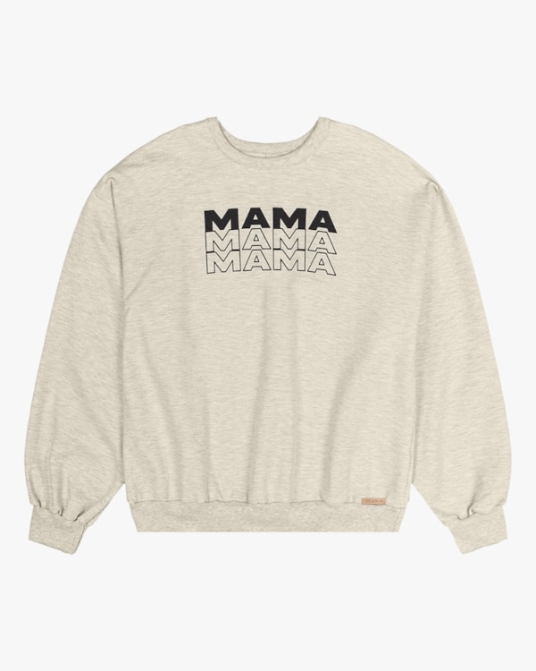 Blusão Mãe e Filhos em Moletom Cereja Rosa Mescla