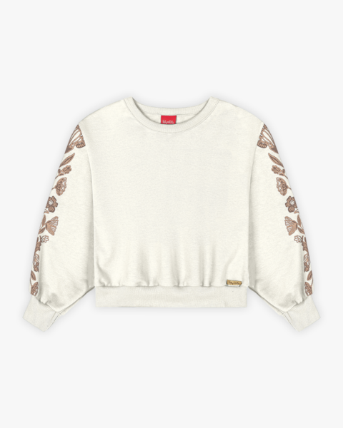 Blusão Moletom Infantil Menina Tal Mãe, Tal Filha - Kely Kety - Natural