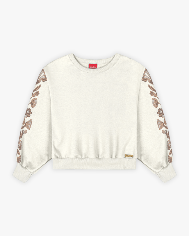 Blusão Moletom Infantil Menina Tal Mãe, Tal Filha - Kely Kety - Natural-782dc39e-d558-41da-a473-8569c6582863