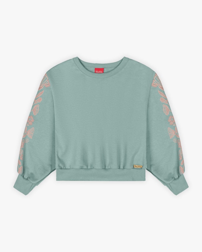 Blusão Moletom Infantil Menina Tal Mãe, Tal Filha - Kely Kety - Verde Bamboo-1194dac4-dd2e-4c01-b401-393548ac02e2