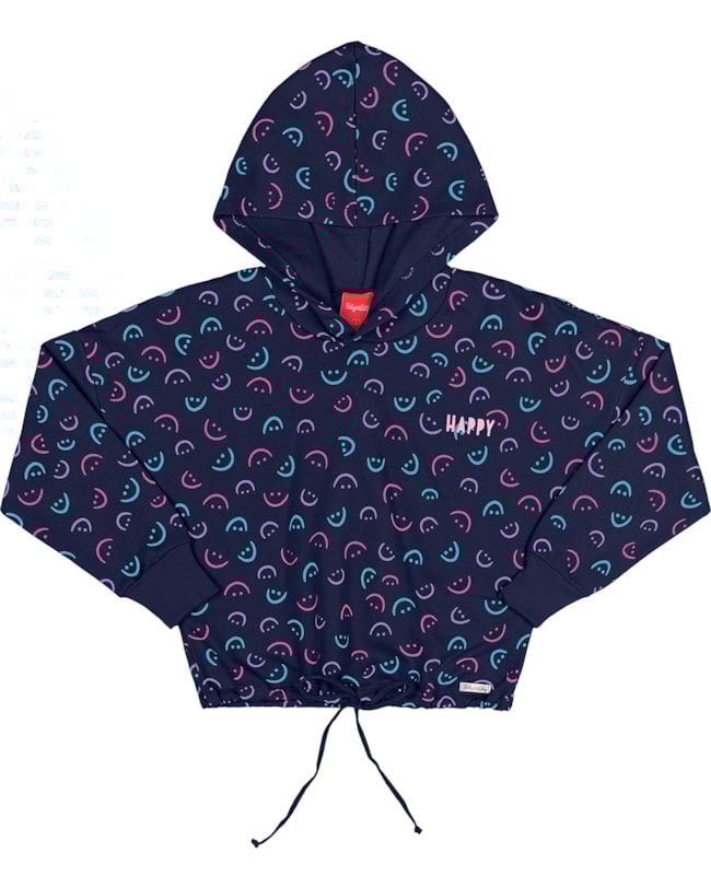 Blusão Moletom Menina Kely Kety com Capuz-ace31046-7d02-4ecb-aff7-c25ee19d8f32