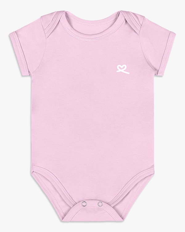 Body Básico Bebê Menina em Malha Cotton - Kely Kety - Astral