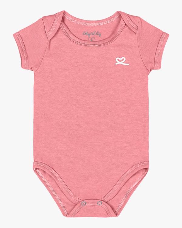 Body Básico Bebê Menina em Malha Cotton Kely Kety  Branco