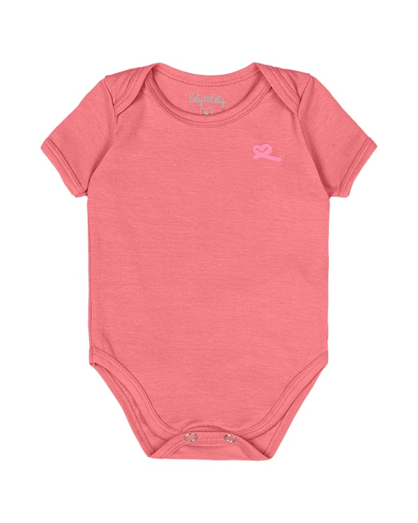 Body Básico Bebê Menina em Malha Cotton Kely Kety  Branco
