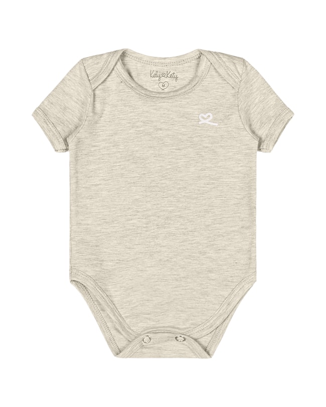 Body Básico Bebê Menina Kely Kety - MESCLA BANANA-7374a143-16b4-4f3a-94dd-cb15577ca981