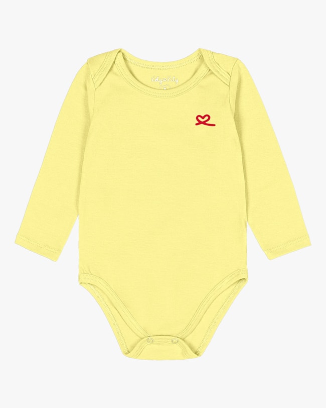 Body Básico Bebê Menina Manga Longa - Kely Kety - Pinacolada-f54975ad-8d93-492c-a80f-bac6d38f6775