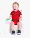 Body Básico Bebê Menino com Gola Polo em Cotton - ReiRex - Tomato-0c58c2b6-5a7d-41c4-8792-fcd3b85206c8