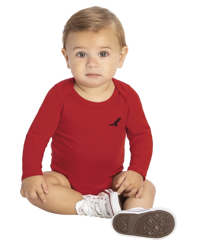 Body Básico Bebê Menino com Manga Longa - ReiRex - Tomato-339be0eb-c047-4a22-b386-c34ea9e89016