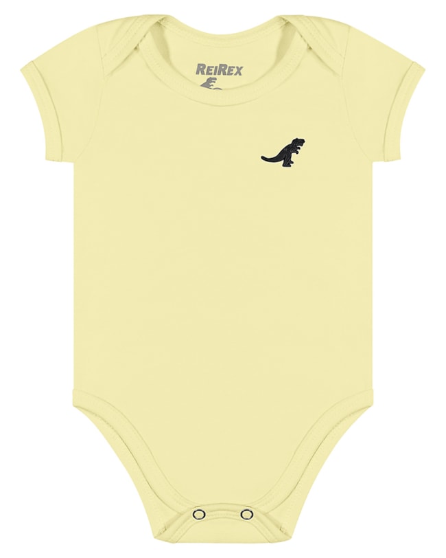 Body Básico Bebê Menino Manga Curta - ReiRex - Pinacolada-973c22da-371e-4840-83a9-fe8e74b95798