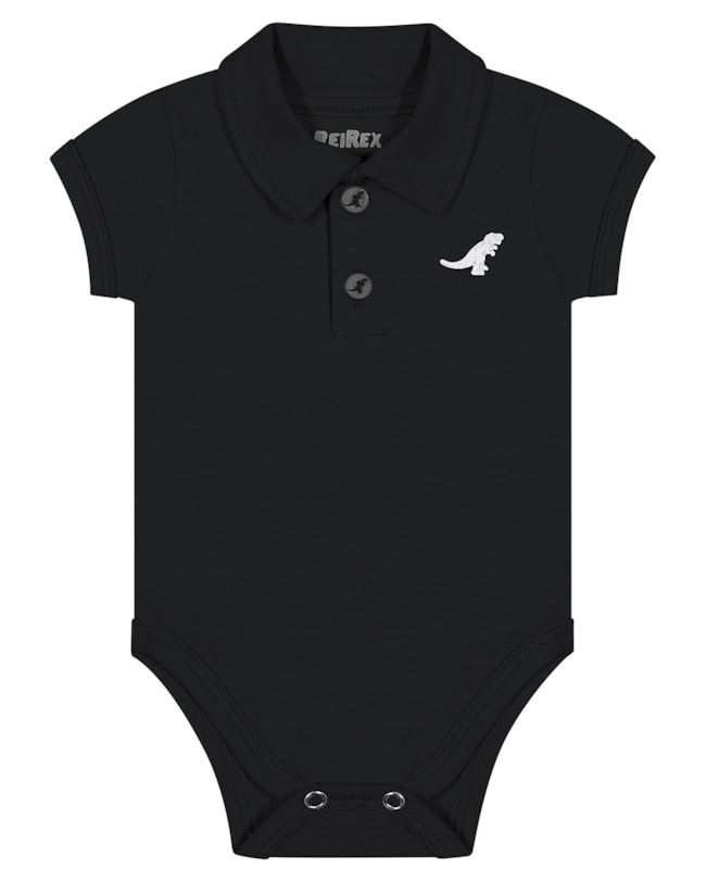 Body Bebê Básico Gola Polo Menino ReiRex-37300a24-8be8-4aa1-b1d6-d4e046b3b40c