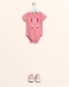 Body Bebê Menina em Cotton Estampa Coelhinho - Kely Kety - Rosa-13d1a15d-8474-447a-a163-82d74afa90bd