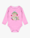 Body Bebê Menina Manga Longa com Estampa e Pompom - Kely Kety - Rosa-d16f31c9-efe5-4d79-8959-ee373f01ccc8
