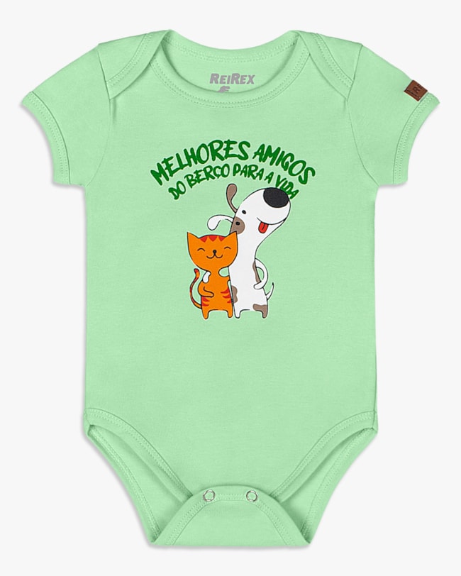 Body Bebê Menino com Estampa Dino - ReiRex - Soverte de Menta-3ebaad1f-36e8-4df9-80ee-219e9a554b55
