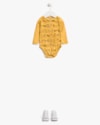 Body Bebê Menino com Manga Longa Estampa Cachorrinho - ReiRex - Amarelo-5d2291d9-7b93-420d-ba64-3a39ec1059ee