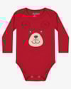 Body Bebê Menino Manga Longa com Estampa Relevo ReiRex- Vermelho-b442bc4c-cda9-46fa-9ca4-50935f29bd72