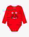 Body Bebê Menino Manga Longa Estampa Dinossauro - ReiRex - Vermelho-c194c02d-751e-482d-9025-18a0bdf2f06a