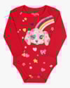 Body Manga Longa Bebê Menina com Estampa Kely Kety -Vermelho-bc9cf674-d864-476d-ac13-d090f621017d