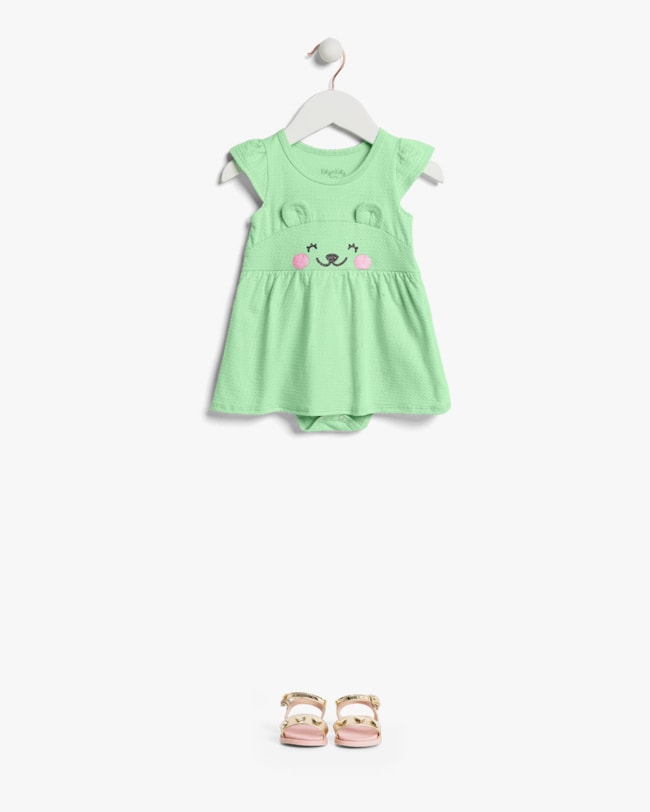Body Vestido Bebê com Estampa Interativa - Kely Kety - Sorvete de Menta-1be6d70e-171b-4ff3-bfab-0f96344a68cf