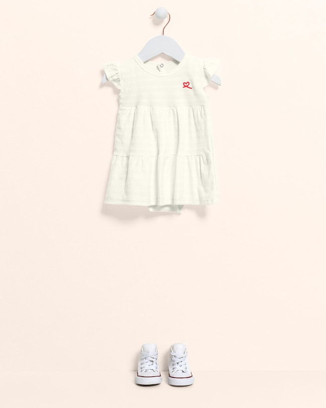 Body Vestido Bebê em Algodão - Kely Kety - Natural G-1600bb93-5d96-4ed8-bb90-44de6e004f54