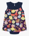 Body Vestido Bebê em Meia Malha Estampado - Kely Kety - Oxford-GG-c2dd5108-1e34-4151-b859-835296ef6eee