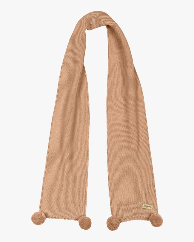 Cachecol Infantil Menina em Tricô Kely Kety - Bege-28605c76-541a-4022-9426-741005febf30