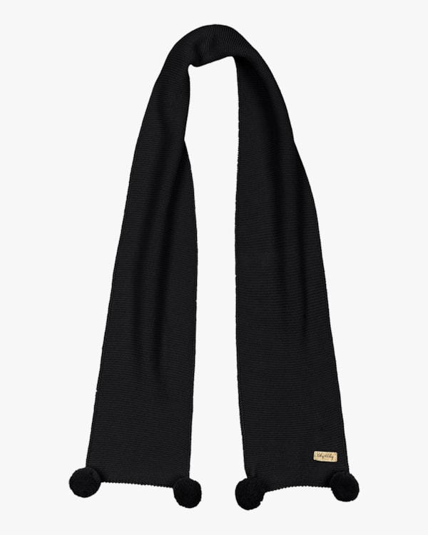 Cachecol Infantil Menina em Tricô Kely Kety - Preto