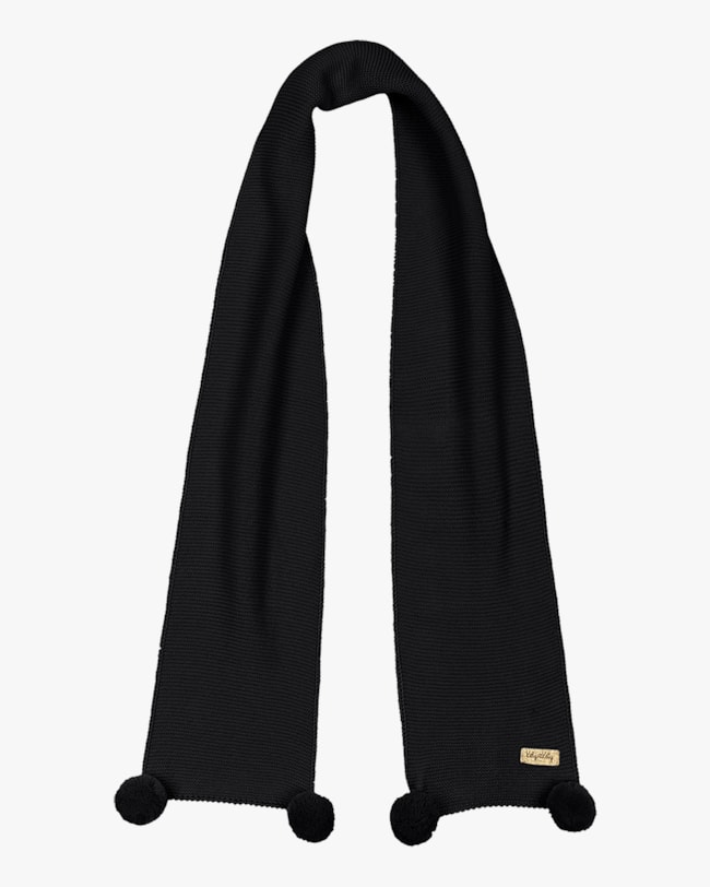 Cachecol Infantil Menina em Tricô Kely Kety - Preto-0ba21c69-6ee0-4a69-a908-9fb35ae7040e