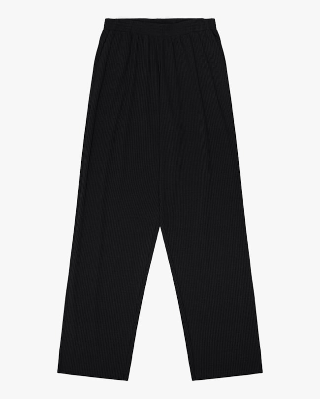 Calça Básica Feminina em Canelado Cereja Rosa Preto-aa98e3e5-6a47-4e58-a2ef-531ec0117455