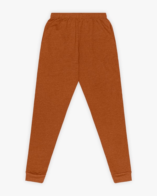 Calça Básica Feminina em Moletom com Bolso - Cereja Rosa - Inca