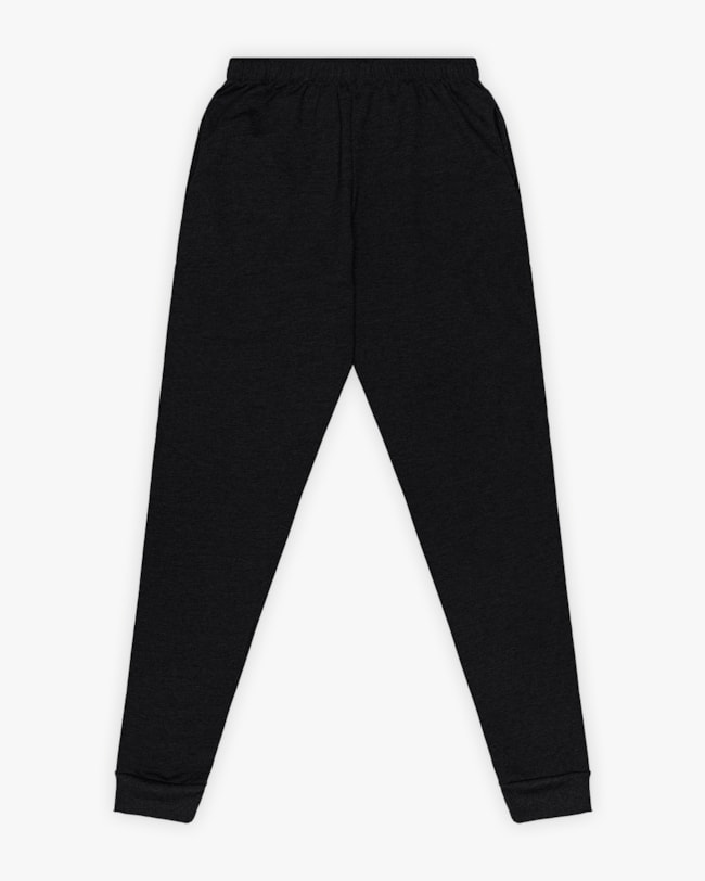 Calça Básica Feminina em Moletom com Bolso - Cereja Rosa - Preto-9c61d7f0-9ea9-499e-8d45-6d64140fc43b