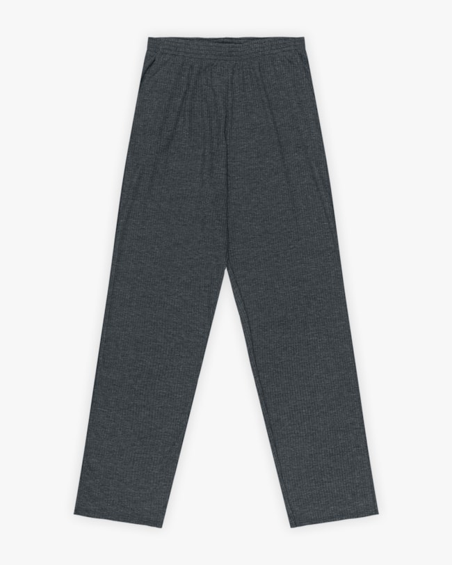 Calça Básica Feminina em Ribana Canelada com Bolso- Cereja Rosa - Dark Mescla-9520ff0b-3305-44a7-8a25-e1111ac15fa0