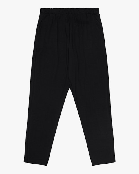 Calça Básica Feminina em Viscose com Bolsos - Cereja Rosa reto