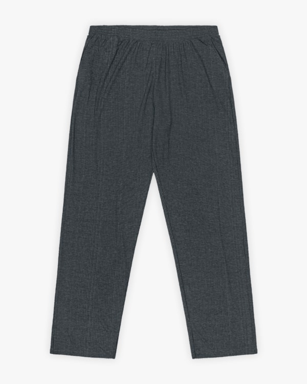 Calça Básica Feminina Plus Size em Ribana Canelada - Cereja Rosa - Dark Mescla