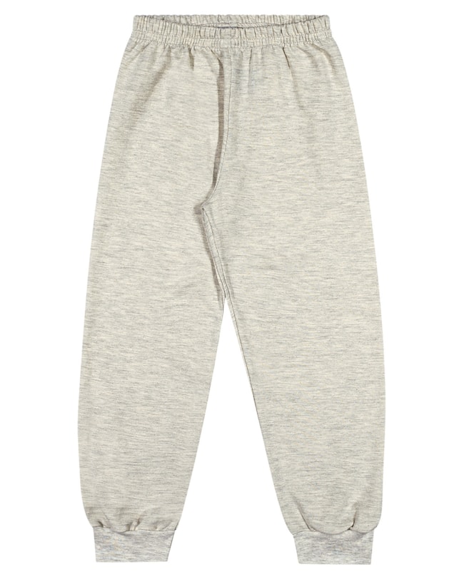 Calça Básica Infantil Masculino em Moletinho - ReiRex - Mescla-af2fed63-5a3f-4928-8213-6578e547fd8b