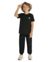 Calça Básica Infantil Masculino em Moletinho - ReiRex - Preto-f70b88a4-7bcb-4a11-83ad-81f41dc3ff0a