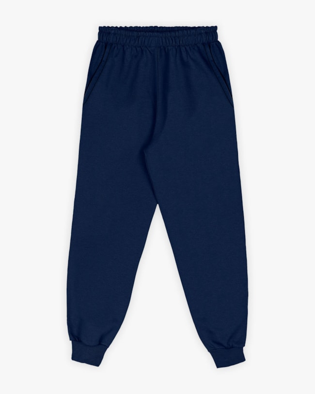 Calça Básica Infantil Menino em Moletom com Bolso - ReiRex - Oxford-f02ab0d8-fef9-4652-adf2-7af023ac6741
