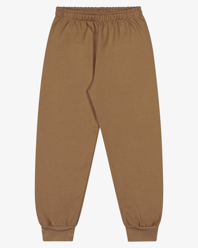 Calça Básica Infantil Menino em Moletom ReiRex Gengibre-2fa409ff-b5dc-42c3-8f30-ad4107ddc4b7