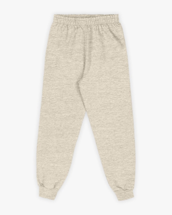 Calça Básica Infantil Menino em Moletom - ReiRex - Mescla