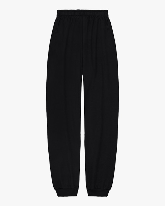 Calça Básica Plus Size em Moletom Cereja Rosa Preto-5d7a3b32-bf67-4a21-a01c-02d6bf411458